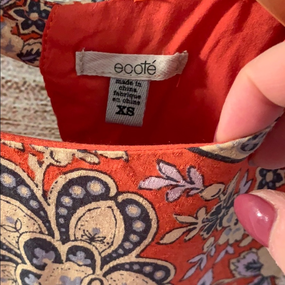 UO Ecoté Guinevere Open Back Frock Dress - Picture 6 of 7